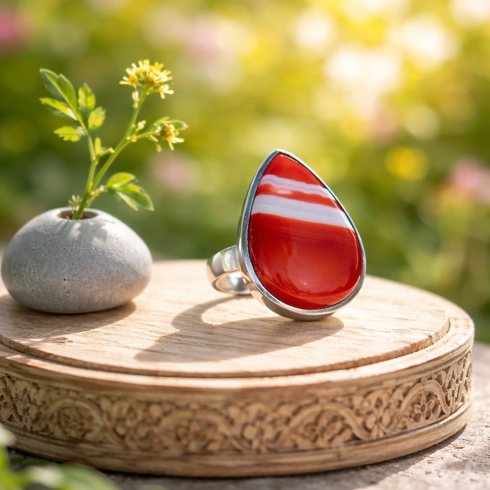 Botswana Agate Ring - Picture 4 of 12